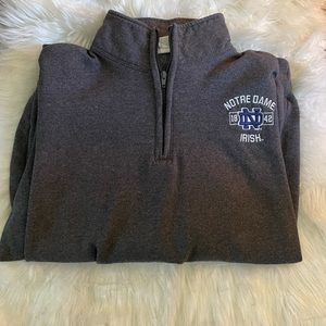Champion Norte Dame Quarter Zip Crewneck